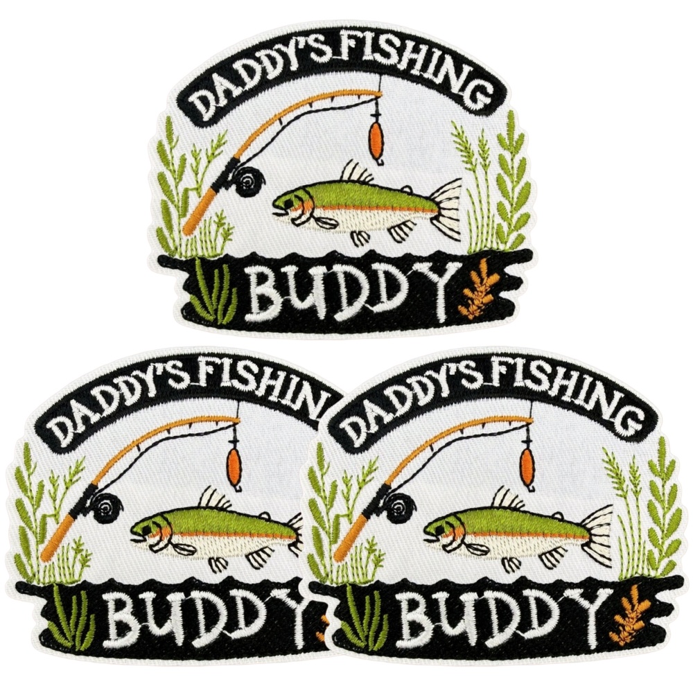 The Plant Parent - Parent-Child Fishing Themed Embroidery Patches Set