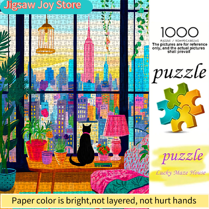 DIY Paper Puzzle, New York Cit - The Plant Parent recension och pris