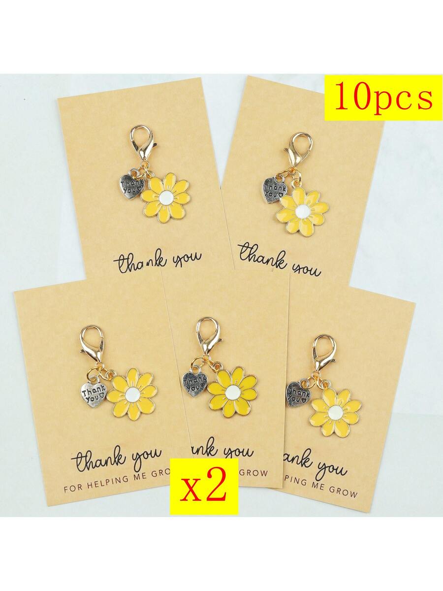 Enamel Daisy Keychains With Th - The Plant Parent recension och pris