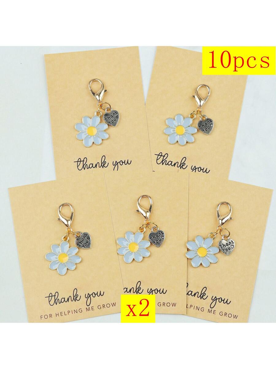 Enamel Daisy Keychains With Th - The Plant Parent recension och pris