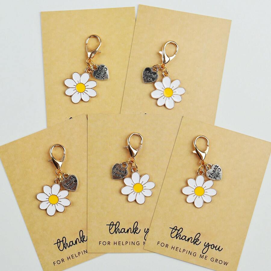 Enamel Daisy Keychains With Th - The Plant Parent recension och pris