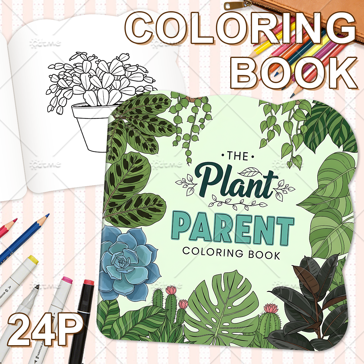 THE Plant PARENTE Coloring Boo - The Plant Parent recension och pris